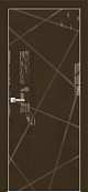 Схожие товары - Дверь Оникс Арт, лакобель коричневый RAL 8028, контурный витраж №5