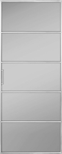 Перегородка Alum №5 хром, сатинат графит