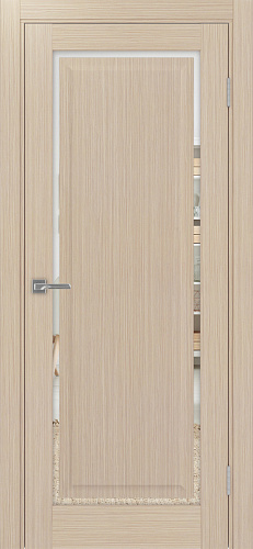 Дверь Эко 601С.21 ОФ4 дуб беленый, зеркало