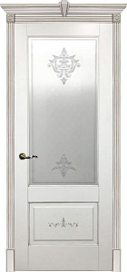 Недавно просмотренные - Дверь Флоранс эмаль белая патина серебро, сатинато белое