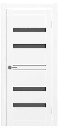 Дверь Эко 561.12 белый снежный, сатинат графит