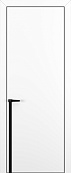 Схожие товары - Дверь Z K21 полипропилен белый, ALU кромка черная, молдинг черный, глухая