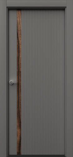 Дверь БатВ1 эмаль серая, глухая