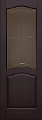 Схожие товары - Дверь ОКА массив ольхи Лео венге, стекло графит с фрезеровкой