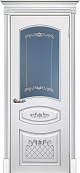 Схожие товары - Дверь Текона эмаль Smalta 05 белый RAL 9003 патина серебро, остекленная