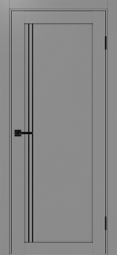 Дверь Эко 566.111 АПП серый молдинг SB, глухая