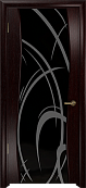 Схожие товары - Дверь Арт Деко Вэла венге, триплекс черный  с рисунком