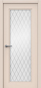 Схожие товары - Дверь Квадро-6 эмаль латте, сатинат Кристалл