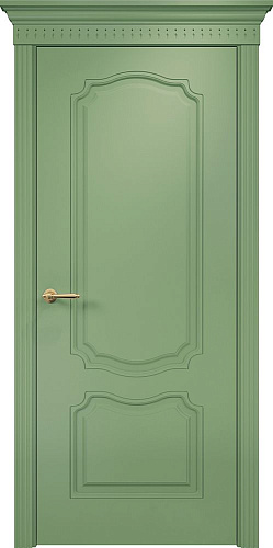 Дверь Оникс Венеция фрезерованная эмаль RAL 6021, глухая