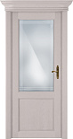 Схожие товары - Дверь Статус CLASSIC 521 дуб белый, стекло сатинато с алмазной гравировкой итальянская решетка