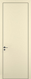 Дверь Z K7 полипропилен крем, ALU кромка черная, глухая