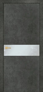 Недавно просмотренные - Дверь Оникс Соло бетон темный, глухая, стекло Lacobel белое матовое