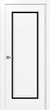 Дверь Эко Neo 601С.21 белый снежный, lacobel черный