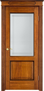 Недавно просмотренные - Дверь ПМЦ массив дуба Д6 медовый с патиной орех, стекло 6-7