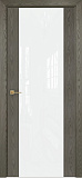 Дверь Оникс Престиж дуб арктик, триплекс белый
