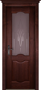 Недавно просмотренные - Дверь ОКА браш массив сосны Ферара махагон, стекло графит с фрезеровкой