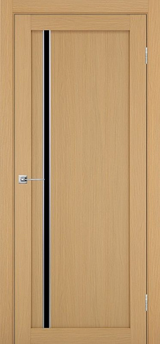 Дверь Эко 527.121 АПС ясень темный молдинг SC, lacobel черный