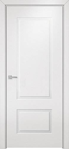 Дверь Оникс Марсель фрезерованная №5 эмаль белая, глухая