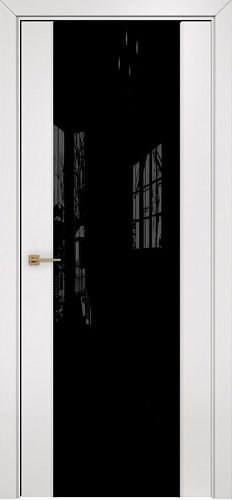Дверь Оникс Престиж CPL белый, триплекс черный