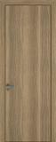 Дверь Z K7 toppan дуб серый, ALU кромка черная, глухая