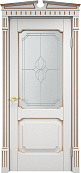 Схожие товары - Дверь ПМЦ массив ольхи ОЛ7.2 белый грунт с патиной золото, стекло 7-1