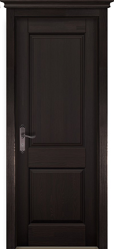 Дверь ОКА браш массив сосны Элегия венге, глухая