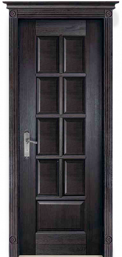 Дверь ДР массив ольхи Лондон венге, глухая