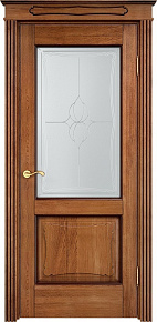 Недавно просмотренные - Дверь ПМЦ массив дуба Д6 орех 10% с патиной, стекло 6-5