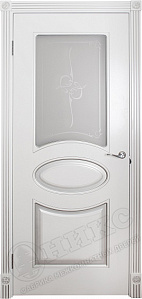 Недавно просмотренные - Дверь Оникс Эллипс фрезерованная эмаль белая, сатинат художественный Узор Эллипс
