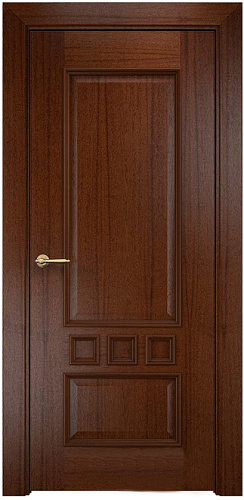 Дверь Оникс Амстердам красное дерево с черной патиной, глухая