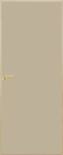 Дверь скрытая ИУ-42 AL gold с 4-х сторон, эмаль мокко 2,4 м