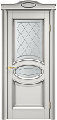 Схожие товары - Дверь Итальянская Легенда массив ольхи ОЛ26 белый грунт с патиной серебро, стекло 26-2