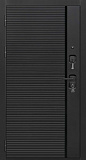 Входная дверь Президент Стайл, черная мягкая шагрень/панель на выбор