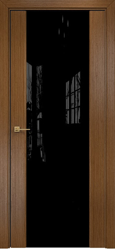 Дверь Оникс Престиж орех, триплекс черный