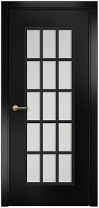 Недавно просмотренные - Дверь Оникс Турин фрезерованная эмаль черная, сатинато с решеткой №2