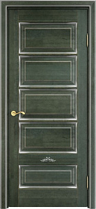 Недавно просмотренные - Дверь ПМЦ массив ольхи ОЛ44 зеленый с патиной серебро, глухая
