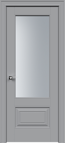 Дверь Делт-2с эмаль серая, сатинат