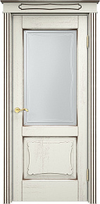 Недавно просмотренные - Дверь ПМЦ массив дуба Д6 эмаль F120 с черной патиной, стекло 6-4