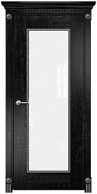 Недавно просмотренные - Дверь Оникс Александрия эмаль черная патина серебро, триплекс белый