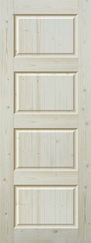 Дверь Интерьер Уют массив сосны ДГФ-4Ф, сорт "А", объемная филенка 30 мм глухая