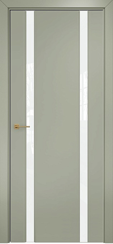 Дверь Оникс Престиж 2 эмаль RAL 7038, триплекс белый