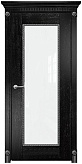 Схожие товары - Дверь Оникс Александрия эмаль черная патина серебро, триплекс белый