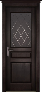 Недавно просмотренные - Дверь ОКА массив ольхи Валенсия венге, стекло графит с фрезеровкой