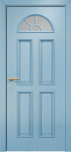 Недавно просмотренные - Дверь Оникс Бостон эмаль голубая патина золото, глухая
