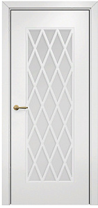Недавно просмотренные - Дверь Оникс Турин фрезерованная эмаль белая, сатинато с решеткой №4