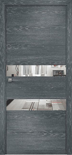 Дверь Оникс Лайн дуб седой, глухая