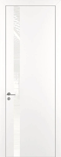 Дверь ДР Tamburat 4104 аляска AL кромка, лакобель белый