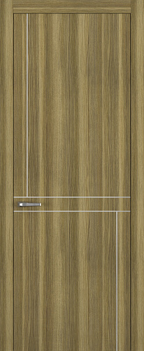 Дверь Z K20 toppan дуб серый, молдинг серебро, глухая