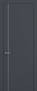 Недавно просмотренные - Дверь Z K14 полипропилен  графит премьер, молдинг серебро, глухая