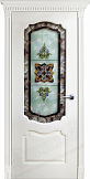 Схожие товары - Дверь Оникс Венеция фрезерованная эмаль белая, витраж сиреневый
